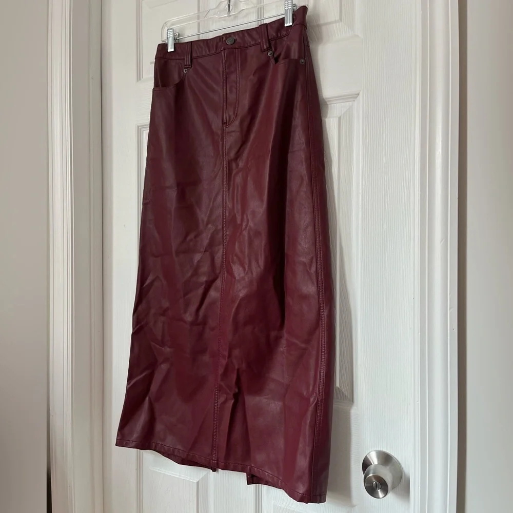 Free People Red Jasper Vegan Maxi Skirt Size 2
